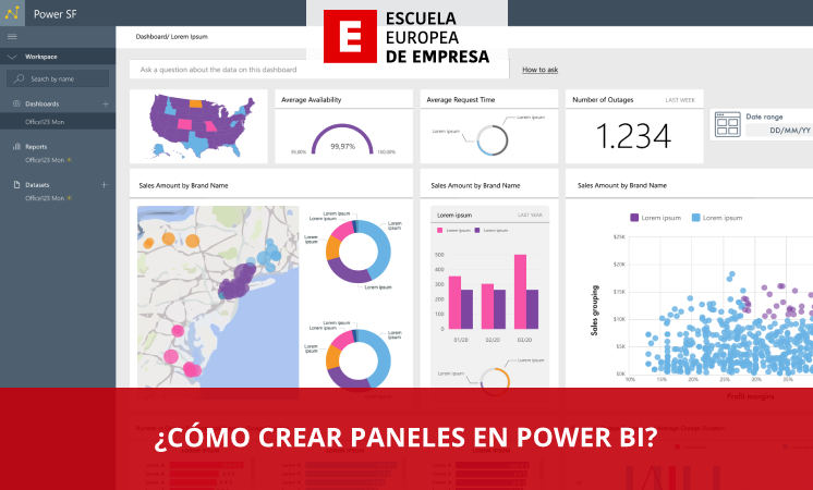 ¿Cómo crear paneles en Power BI? - Escuela Europea de Empresa