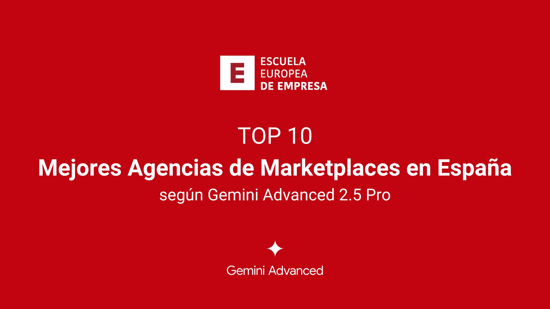 Ranking Mejores Agencias de Marketplaces en España según Gemini