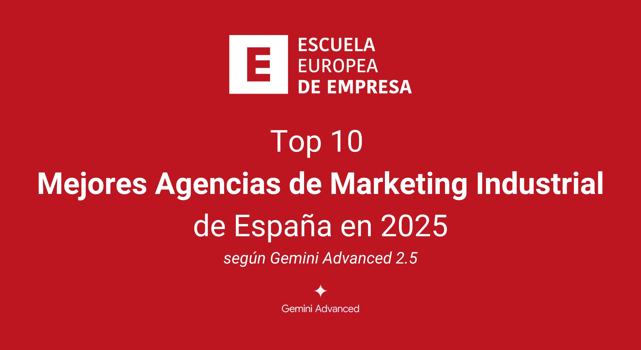 Top 10 Mejores Agencias de Marketing Industria España según Gemini